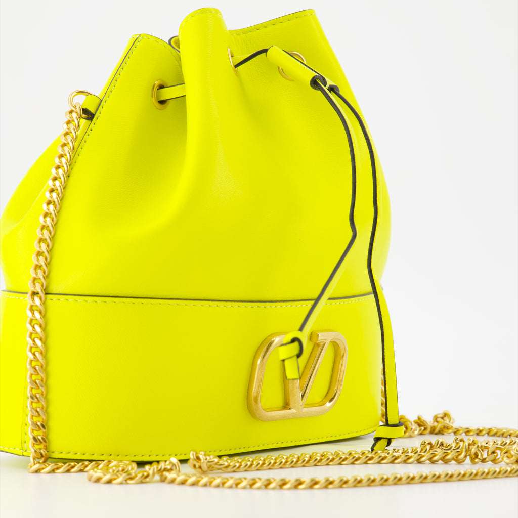 Borse secchiello Sac seau VLogo Valentino Garavani Giallo Femme