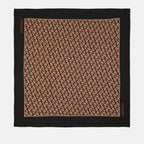 Écharpes, foulards et gants Carré de soie Iconographe Valentino Garavani Marron Femme