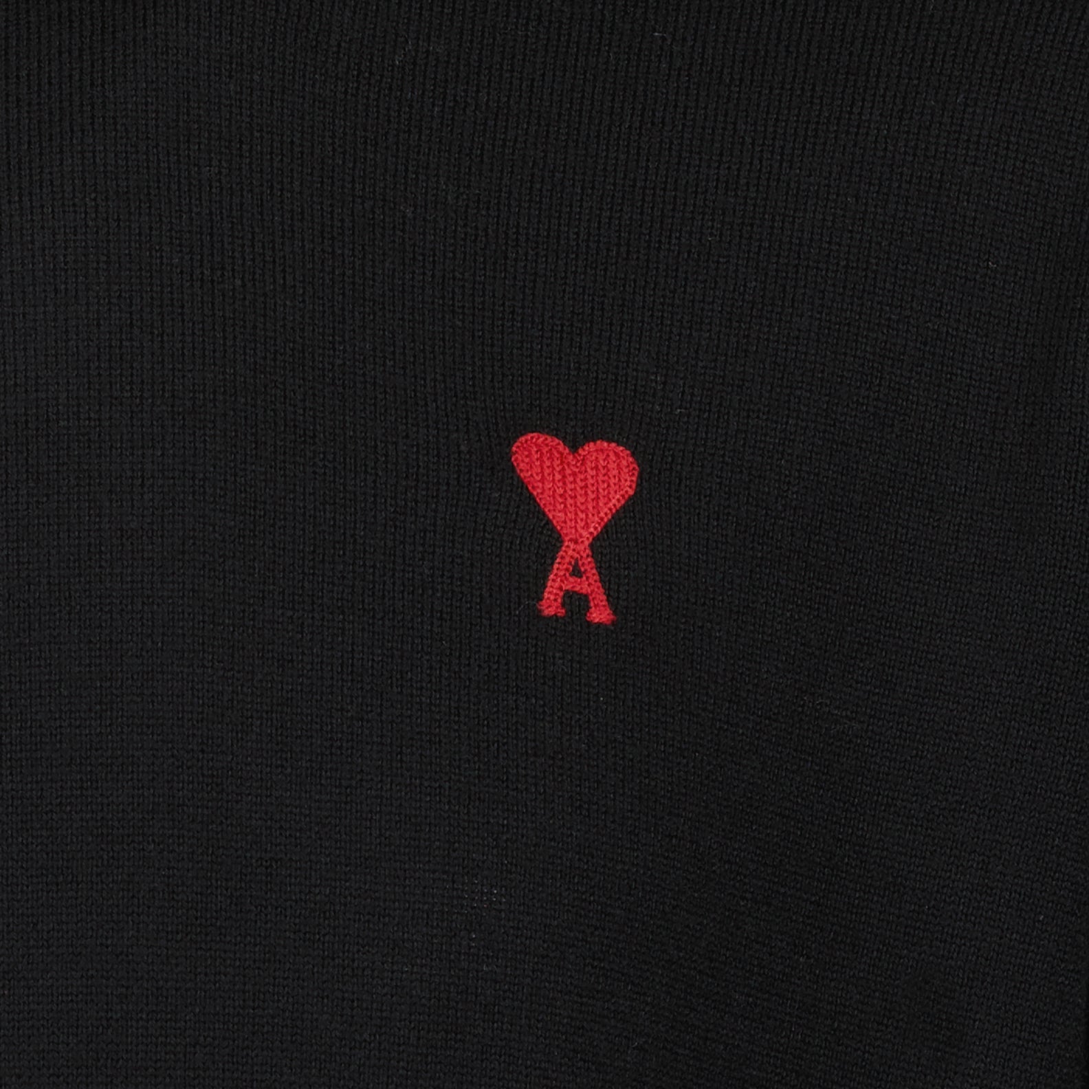 Maille Pull Ami de Coeur Ami PARIS Noir Homme