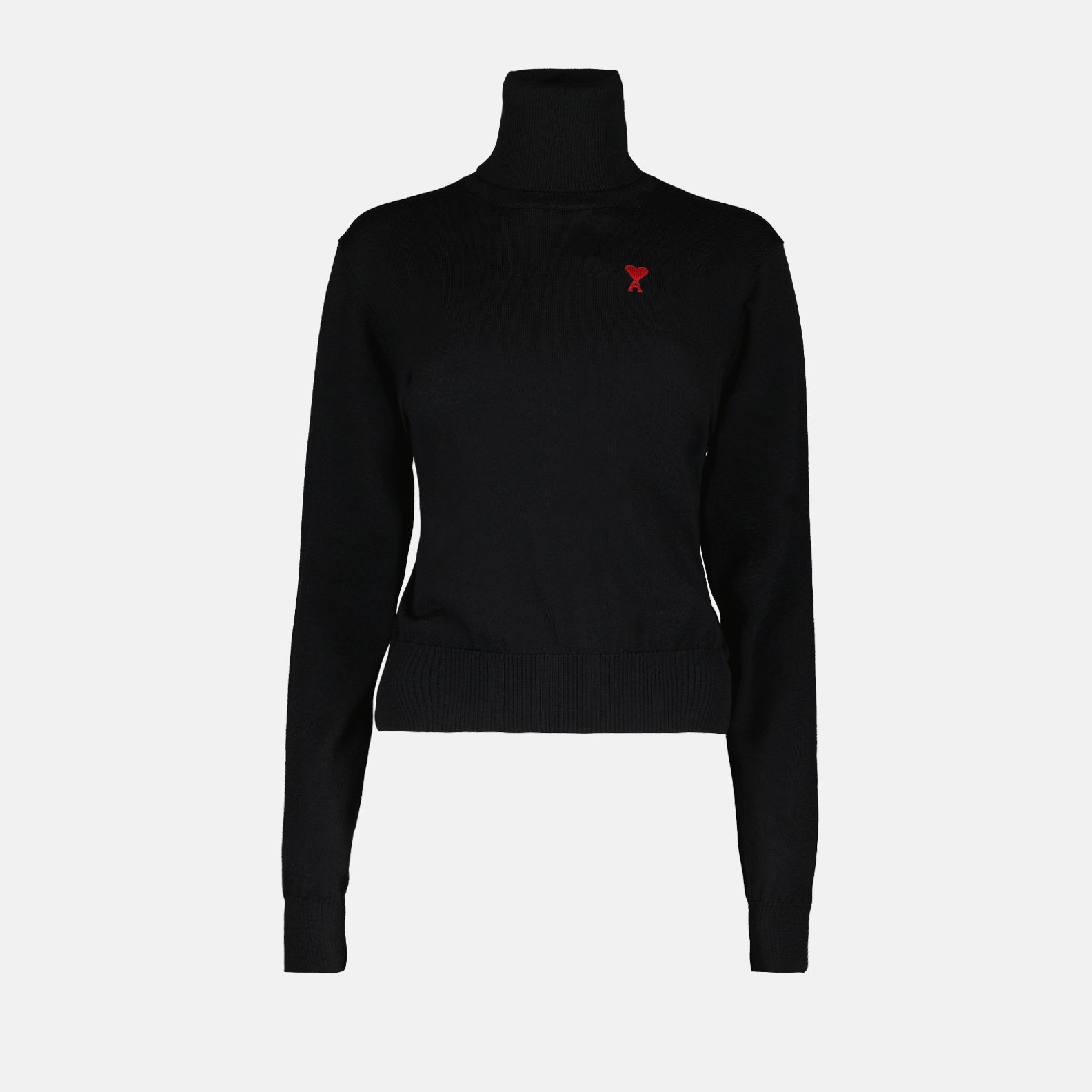 Knitwear Ami de Coeur turtleneck sweater Ami PARIS Black Women