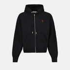 Sweatshirts Ami de Coeur Zip-Up Sweatshirt Ami PARIS Black Unisex