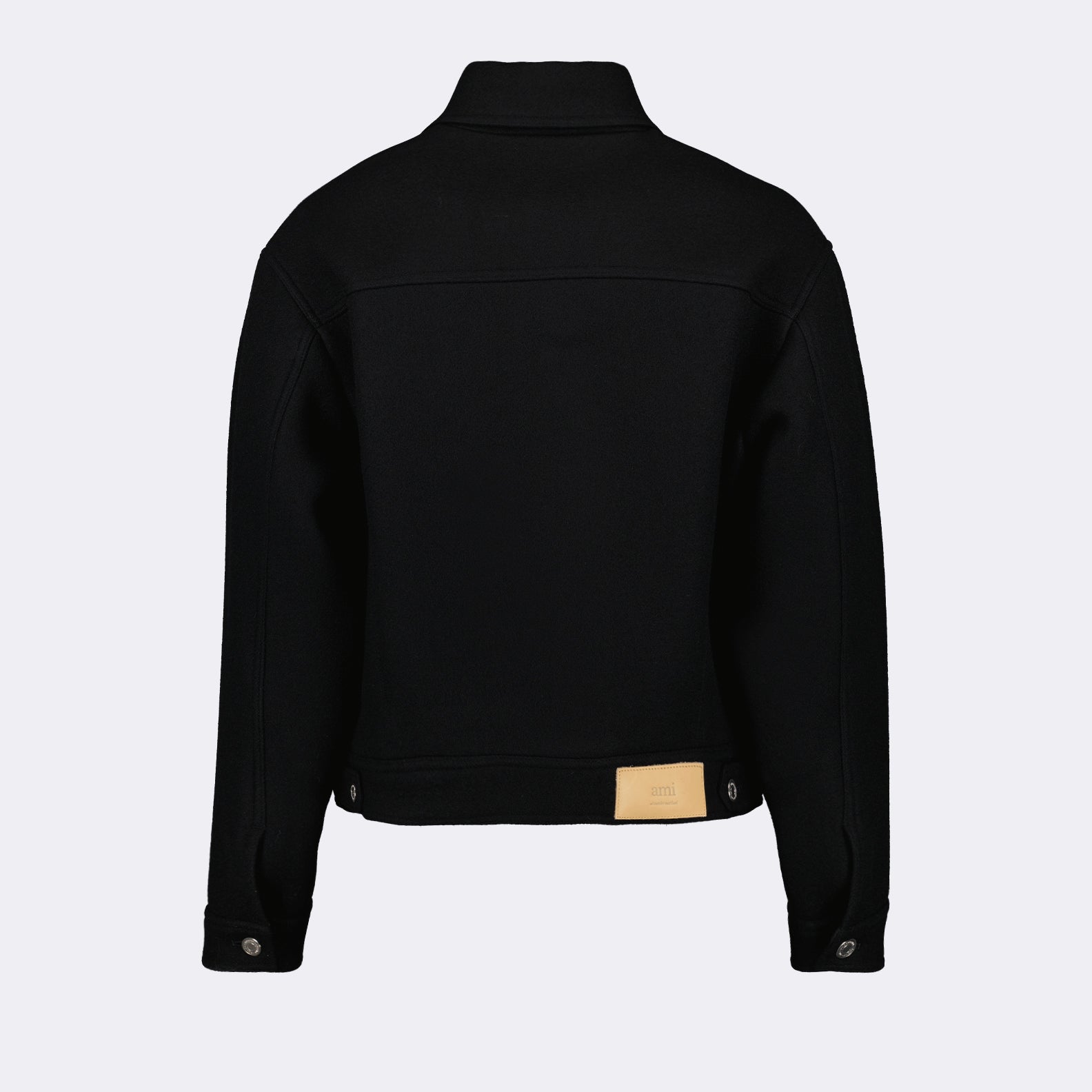 Jackets Wool jacket Ami PARIS Black Unisex