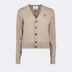 Maille Cardigan Ami de Coeur Ami PARIS Beige Femme