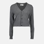 Maille Cardigan Ami de Coeur Ami PARIS Gris Femme