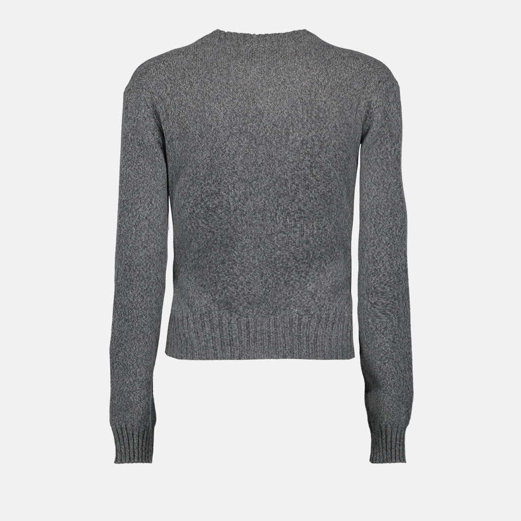 Maille Cardigan Ami de Coeur Ami PARIS Gris Femme