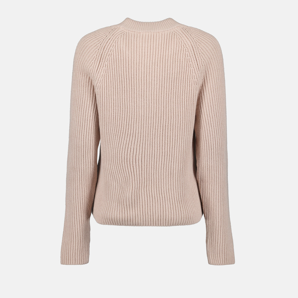 Maille Pull étiquette Ami PARIS Rose Femme