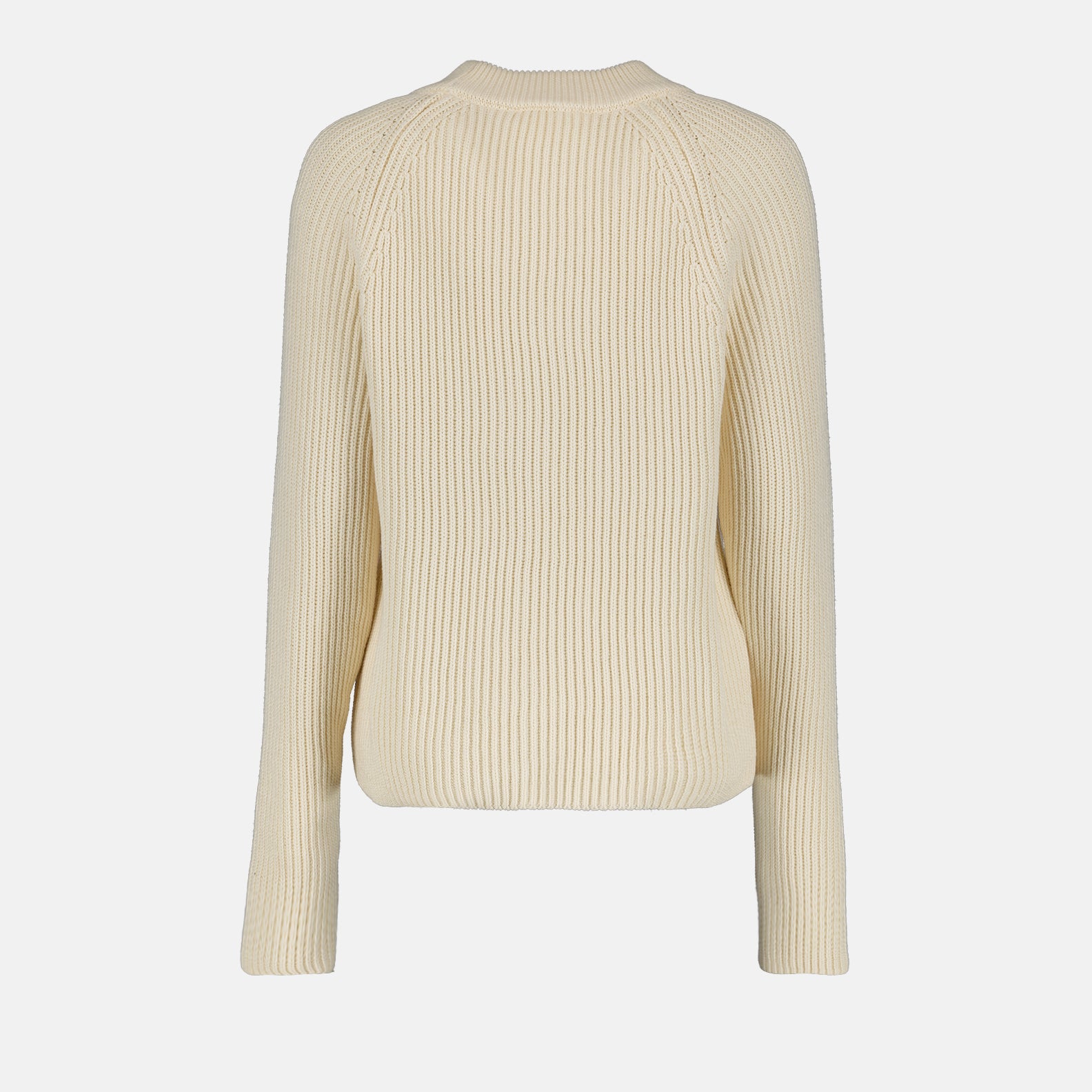 Maille Pull à étiquette Ami PARIS Beige Femme