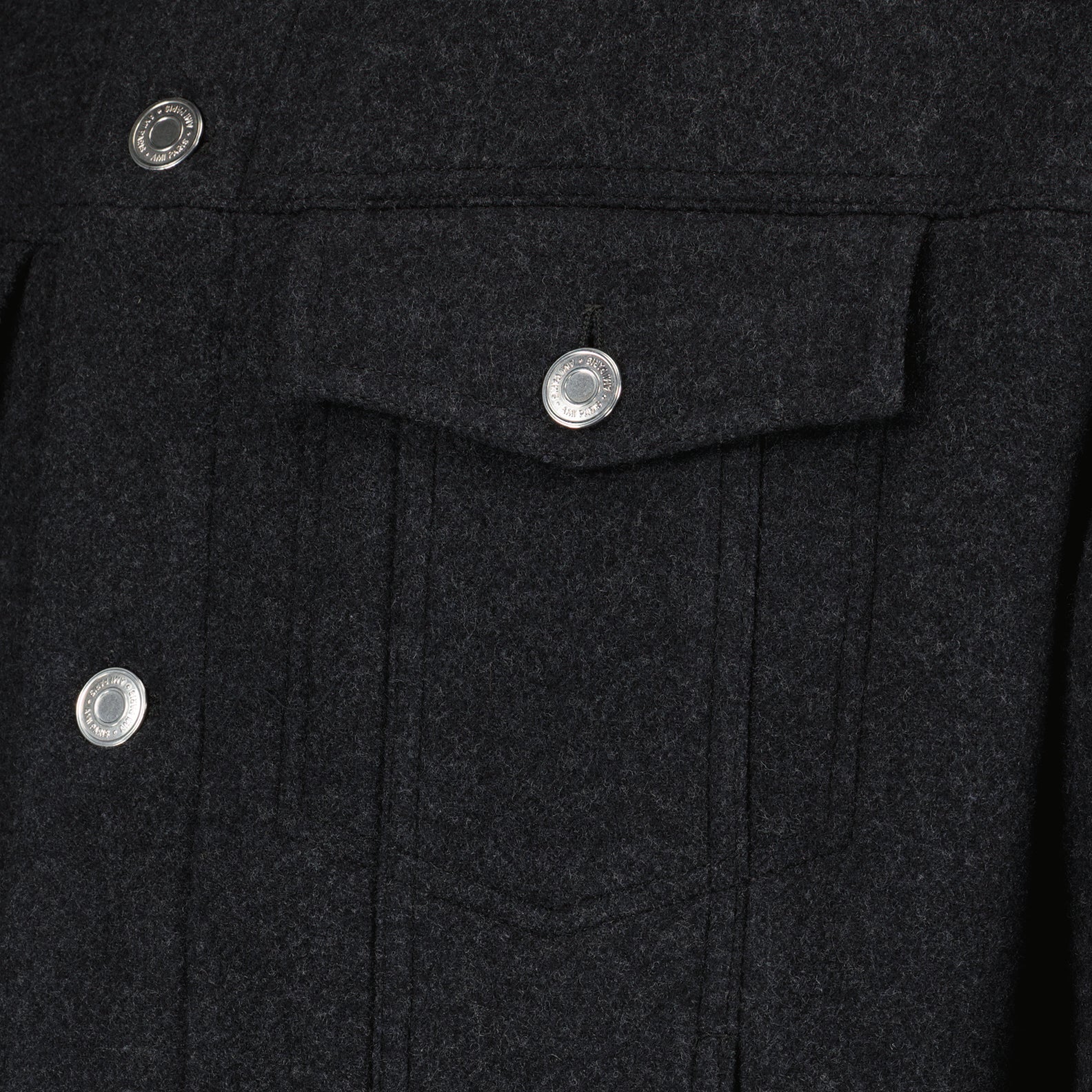 Chaquetas Veste en laine Ami PARIS Gris Unisexo