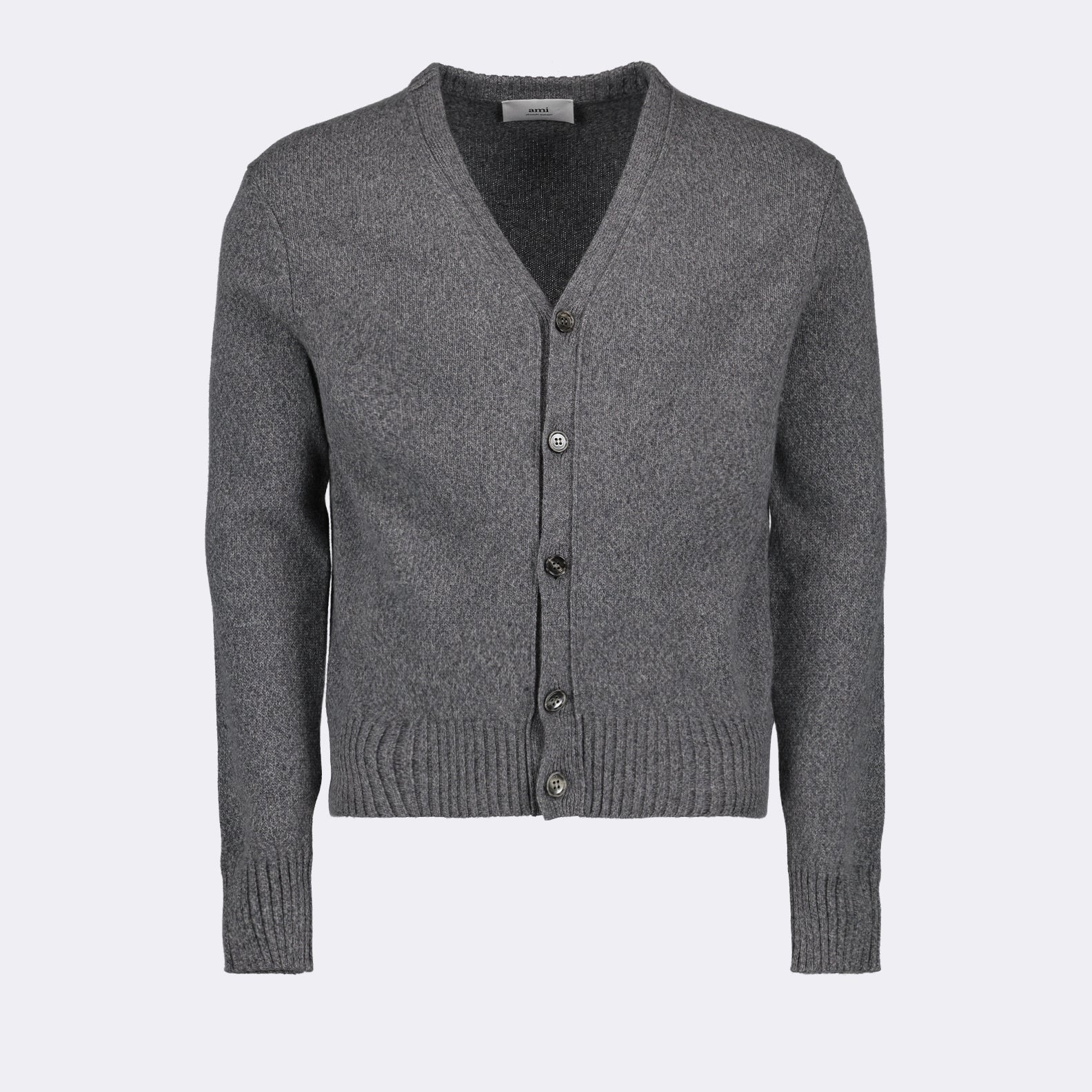 Malhas Cardigan Ami de Coeur Ami PARIS Cinza Homme
