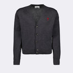 Malhas Cardigan Ami de Coeur Ami PARIS Cinza Homme