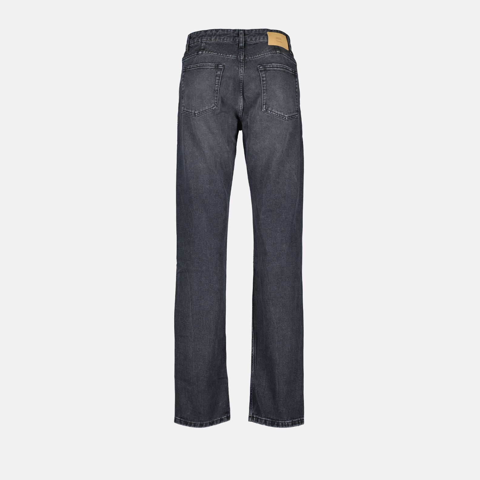 Pants Straight denim pants Ami PARIS Black Man