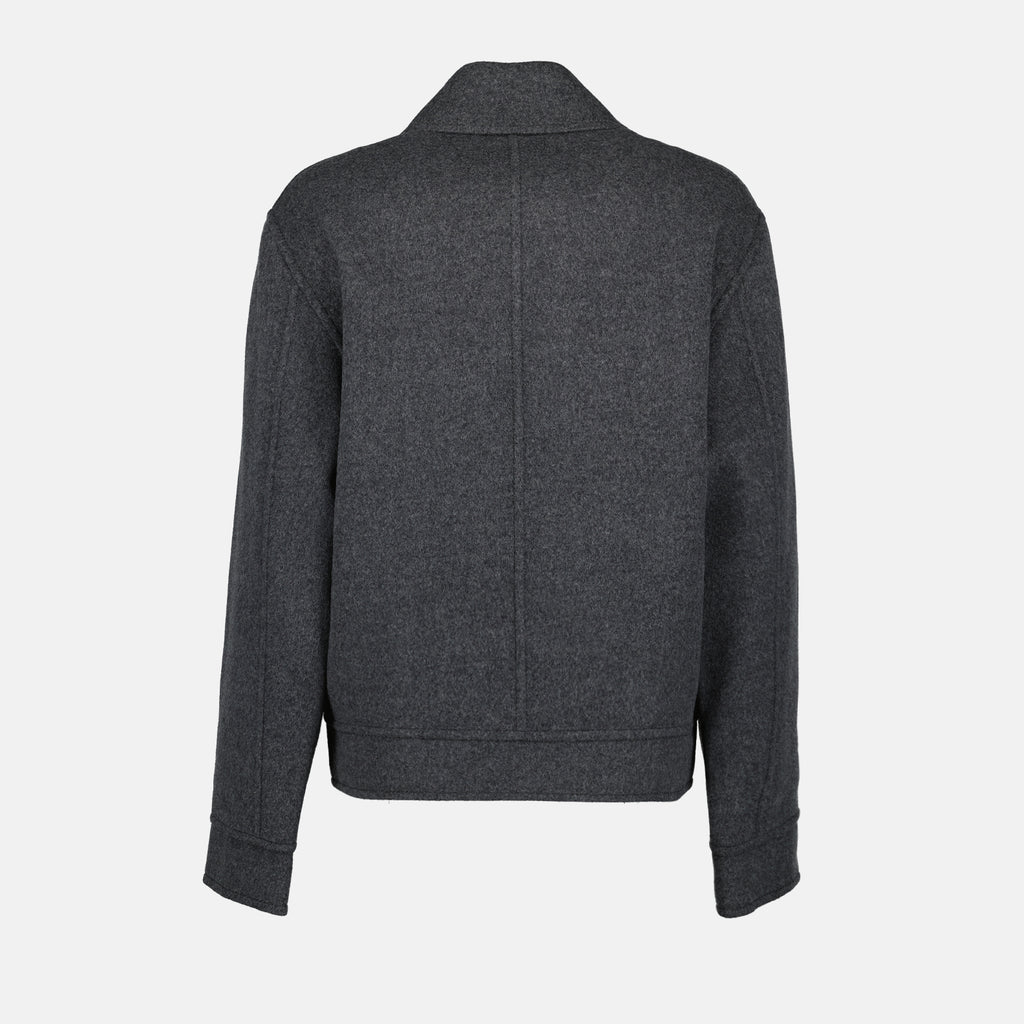 Giacche Veste en laine Ami PARIS Grigio Homme