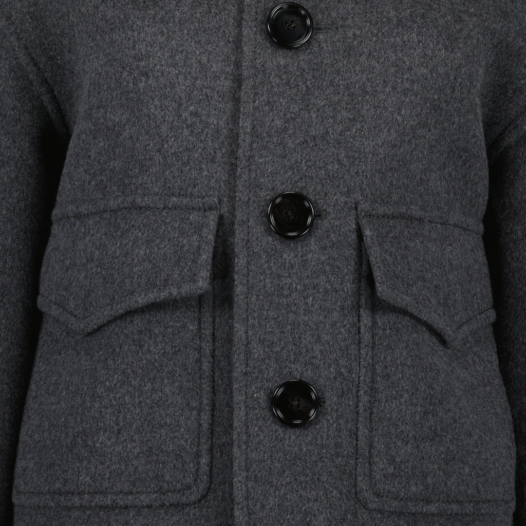 Giacche Veste en laine Ami PARIS Grigio Homme