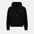 Sweatshirts Sweat à capuche Ami de Coeur Ami PARIS Noir Unisexe