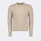 Maille Pull Ami de Coeur Ami PARIS Beige Homme