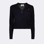 Knitwear Ami de Coeur Cardigan Ami PARIS Blue Women