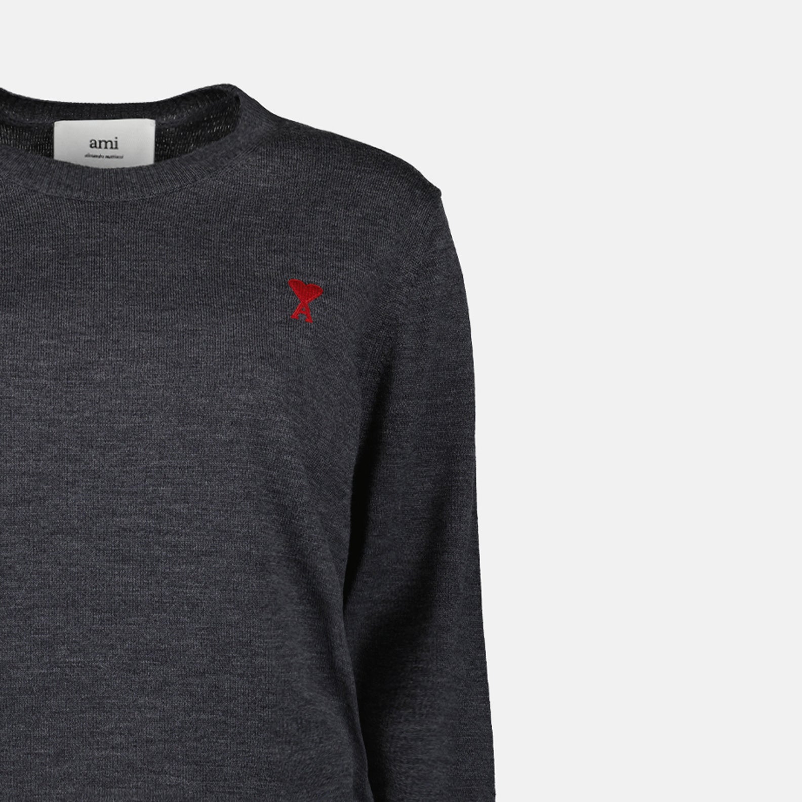 Maille Pull Ami de Coeur Ami PARIS Gris Femme