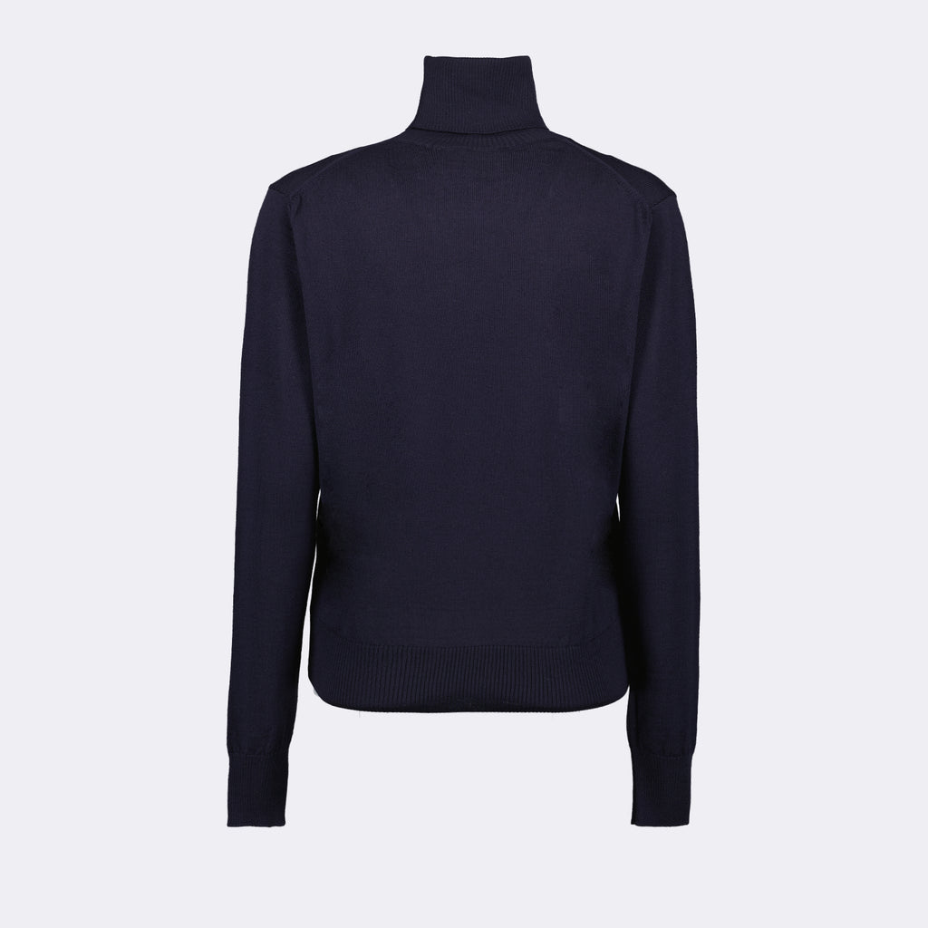 Maille Pull col roulé Ami de Coeur Ami PARIS Bleu Femme