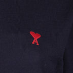 Maille Pull col roulé Ami de Coeur Ami PARIS Bleu Femme