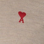 Knitwear Friend of Heart Sweater Ami PARIS Beige Man