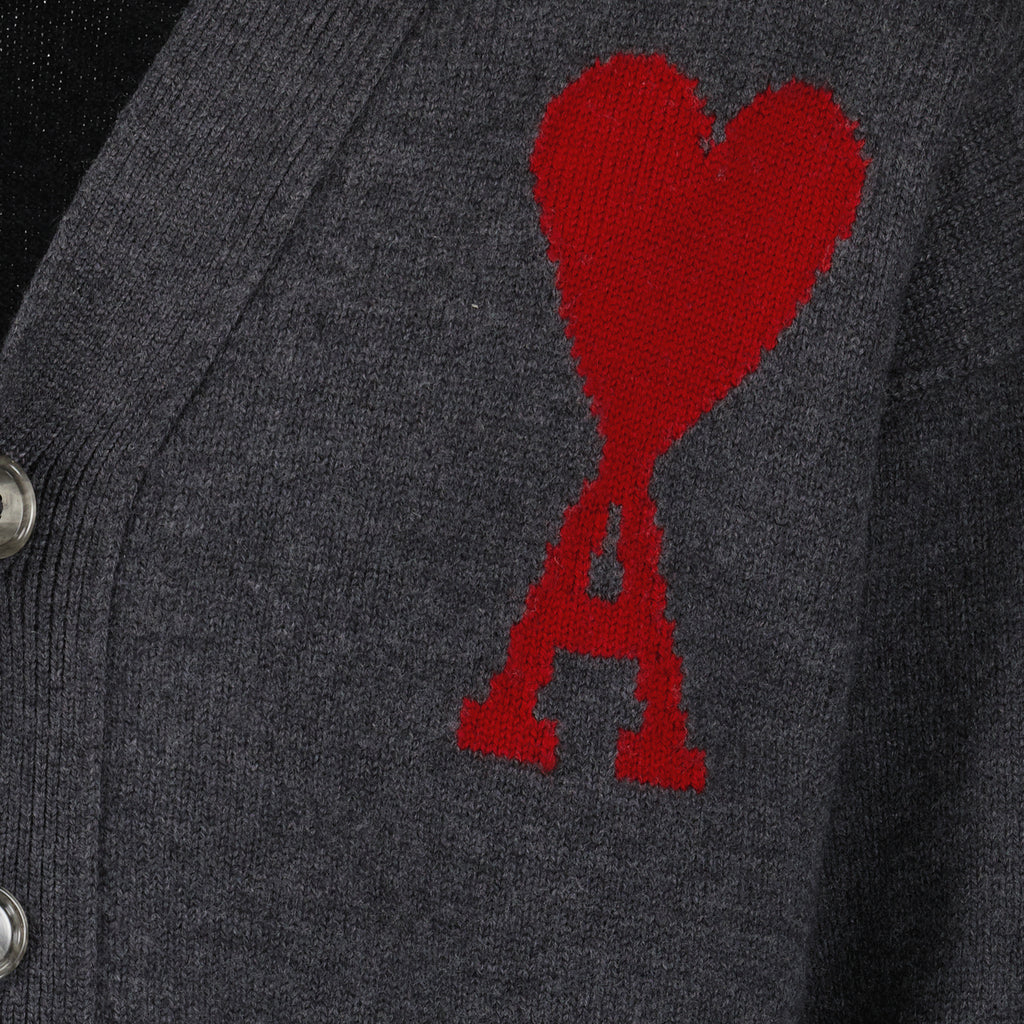 Strickwaren Ami de Coeur Cardigan Ami PARIS Grau Unisex