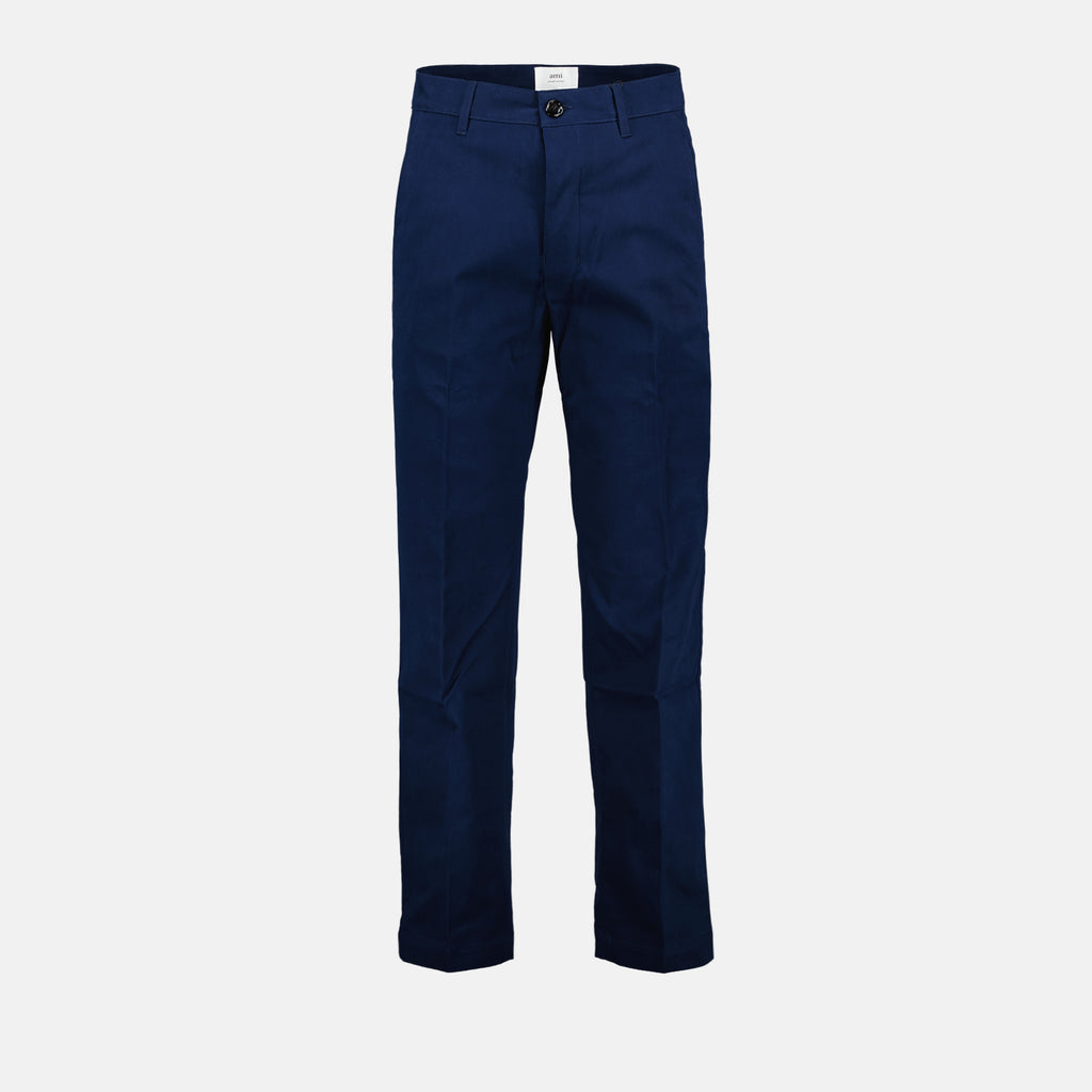 Pantalons Pantalon chino Ami PARIS Bleu foncé Homme