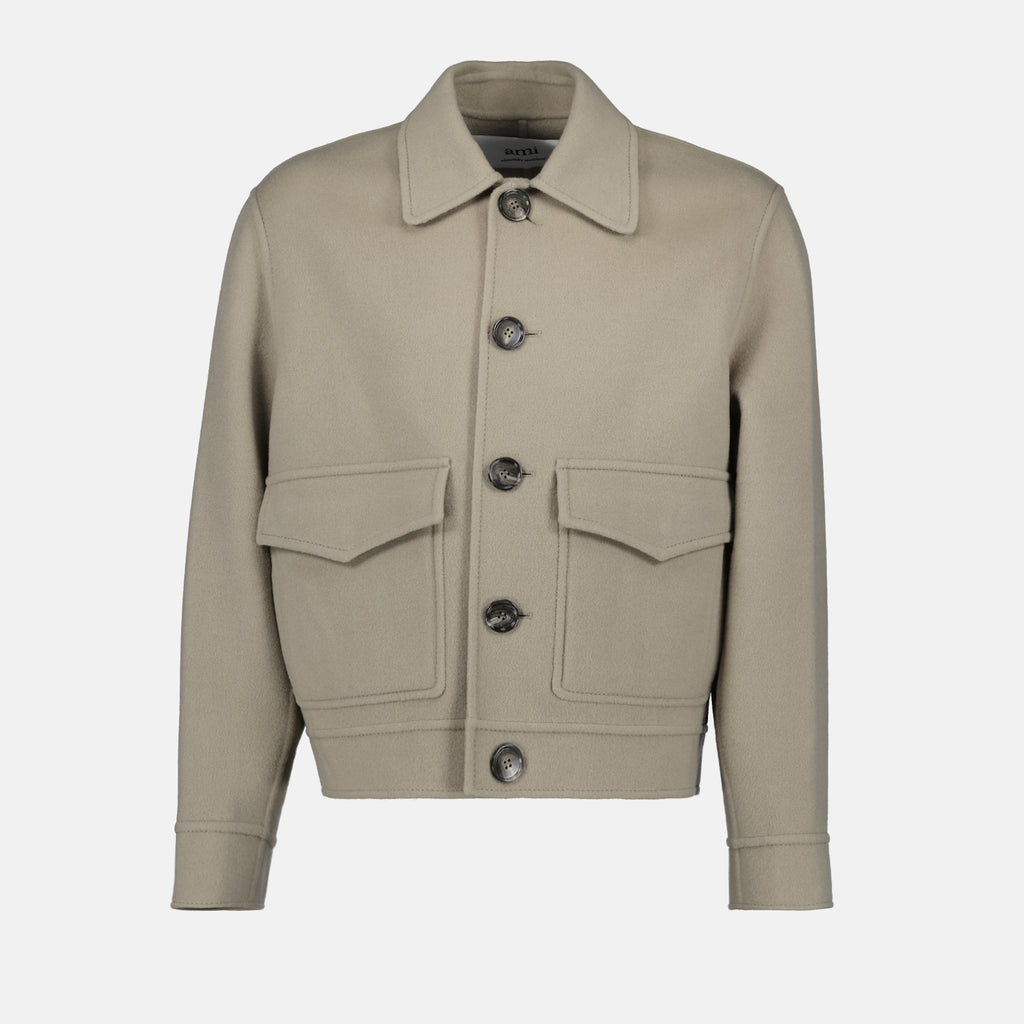 Vestes Veste en laine Ami PARIS Beige Homme