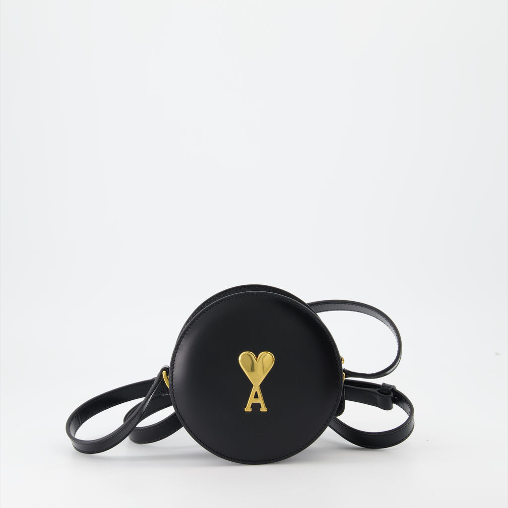 Handbags and shoulder bags Paris round bag Paris Ami PARIS Black Unisex