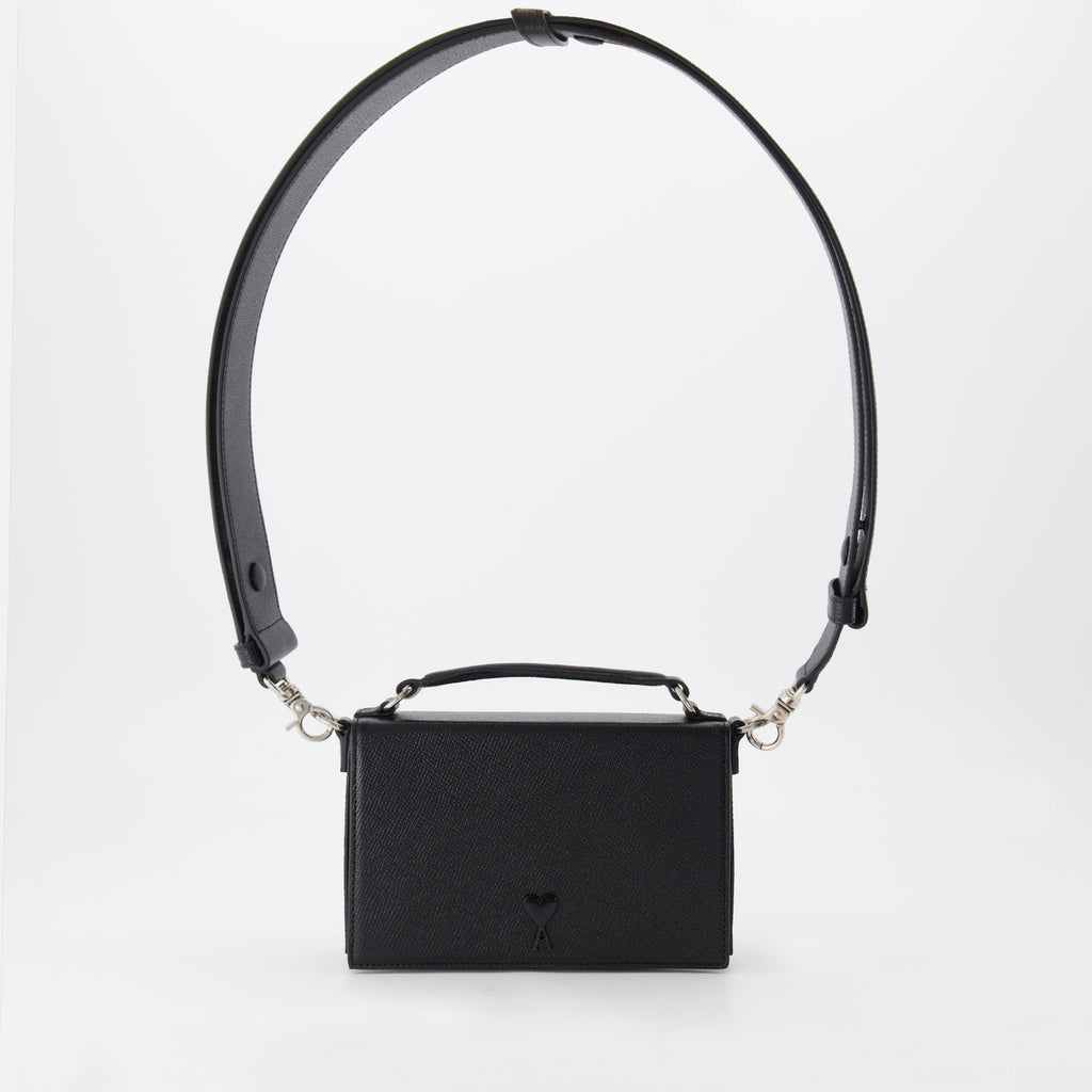 Sacs bandoulière Sac Lunch Box Ami PARIS Noir Femme