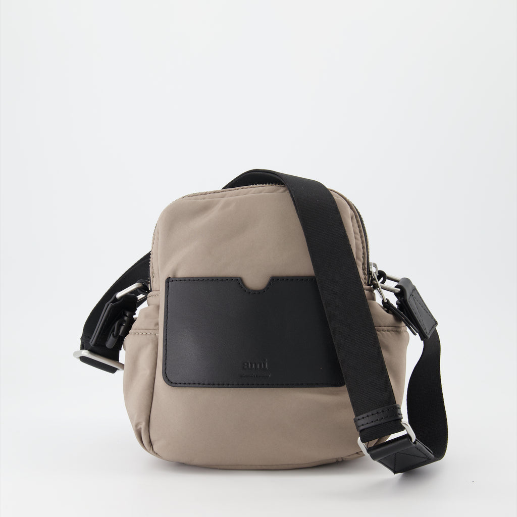 Crossbody bags Nylon shoulder bag Ami PARIS Brown Man