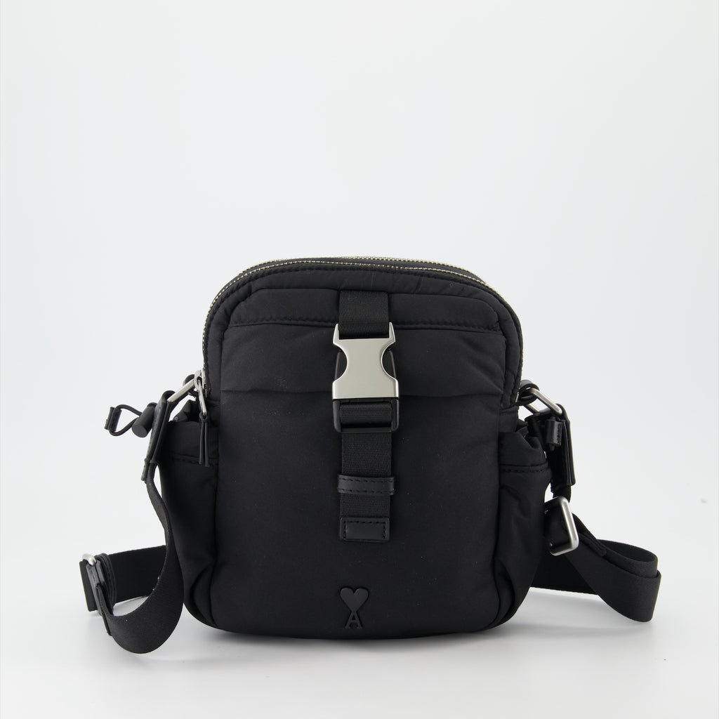 Sacs bandoulière Sac bandoulière en nylon Ami PARIS Noir Homme
