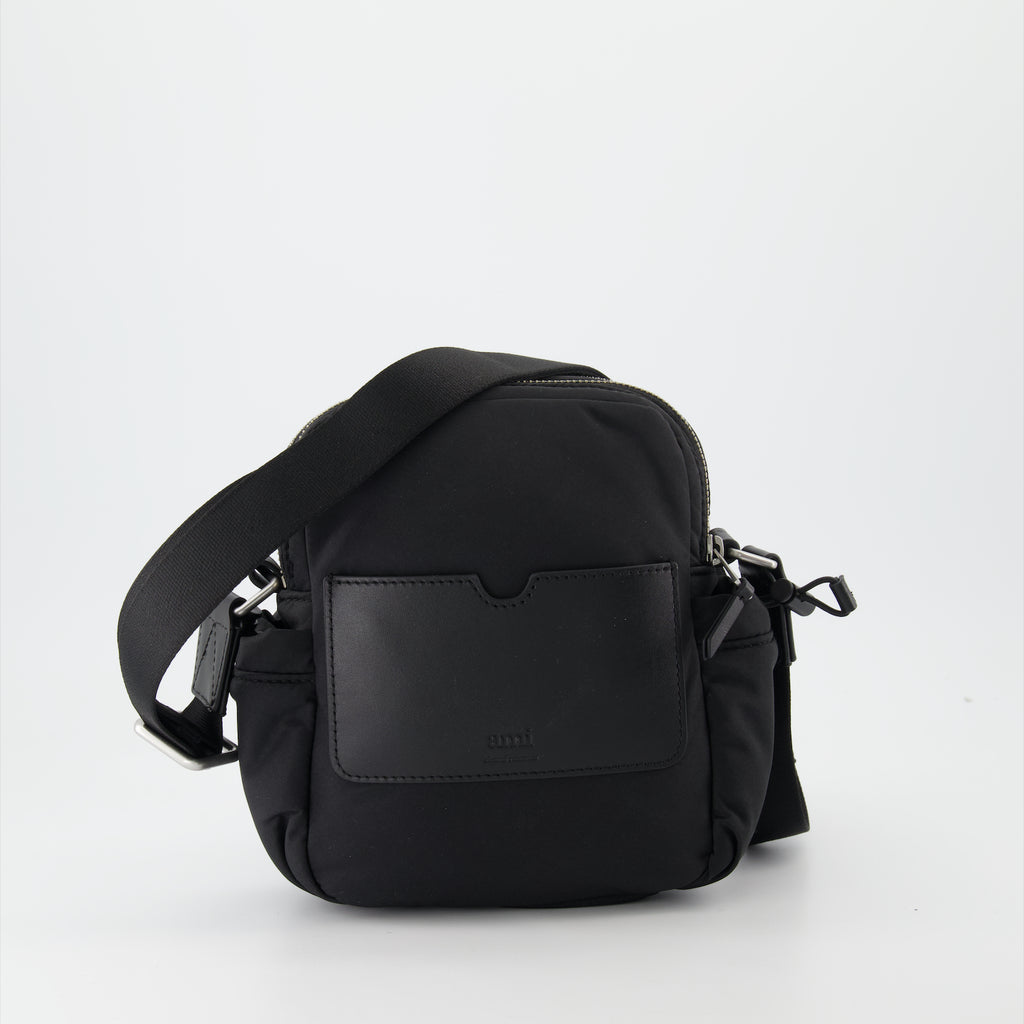 Sacs bandoulière Sac bandoulière en nylon Ami PARIS Noir Homme