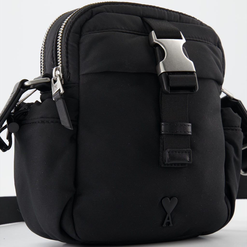 Sacs bandoulière Sac bandoulière en nylon Ami PARIS Noir Homme