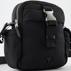 Sacs bandoulière Sac bandoulière en nylon Ami PARIS Noir Homme