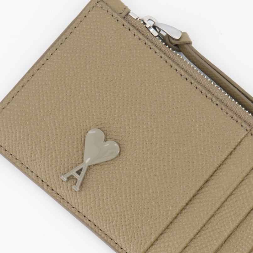 Piccola pelletteria Porte-cartes zippé Ami de Coeur Ami PARIS Marrone Homme