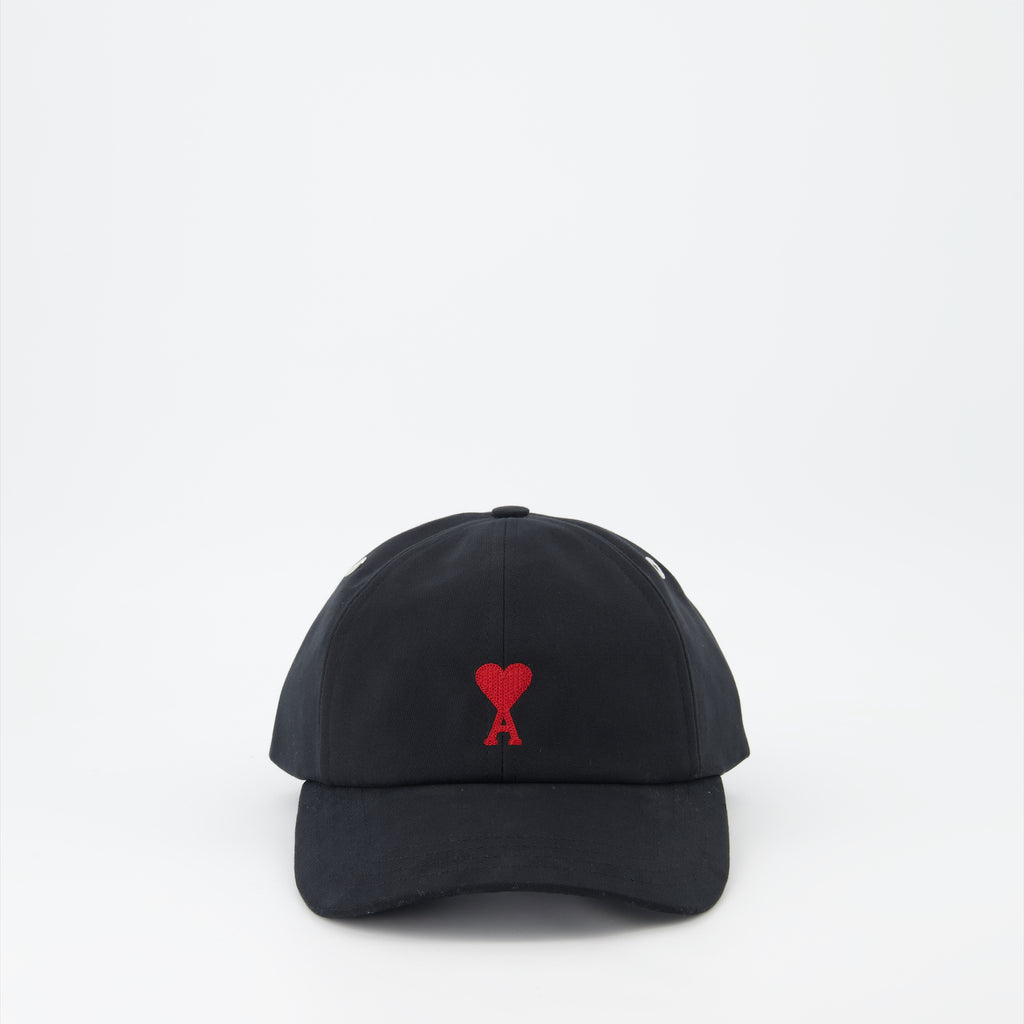 ハット・キャップ・ビーニー ハートキャップの友達 Ami PARIS 黒 ユニセックス