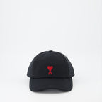 ハット・キャップ・ビーニー ハートキャップの友達 Ami PARIS 黒 ユニセックス