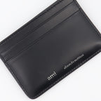 Small leather goods Leather card holder Ami PARIS Black Man