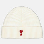 Chapeaux, casquettes et bonnets Bonnet Ami de Coeur Ami PARIS Blanc Unisexe