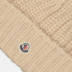 ハット・キャップ・ビーニー カシミアハット Moncler ベージュ 女性