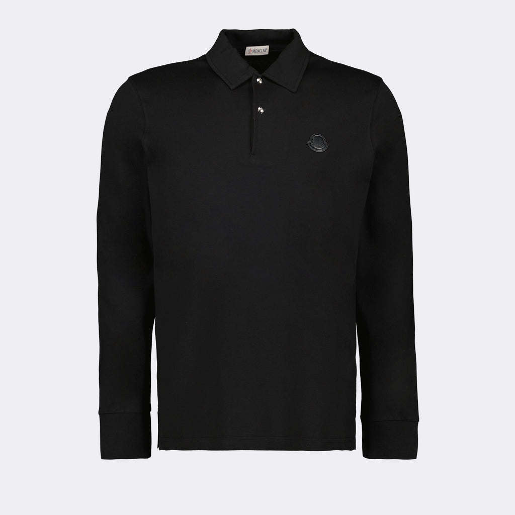 Polos Polo à logo Moncler Preto Homme
