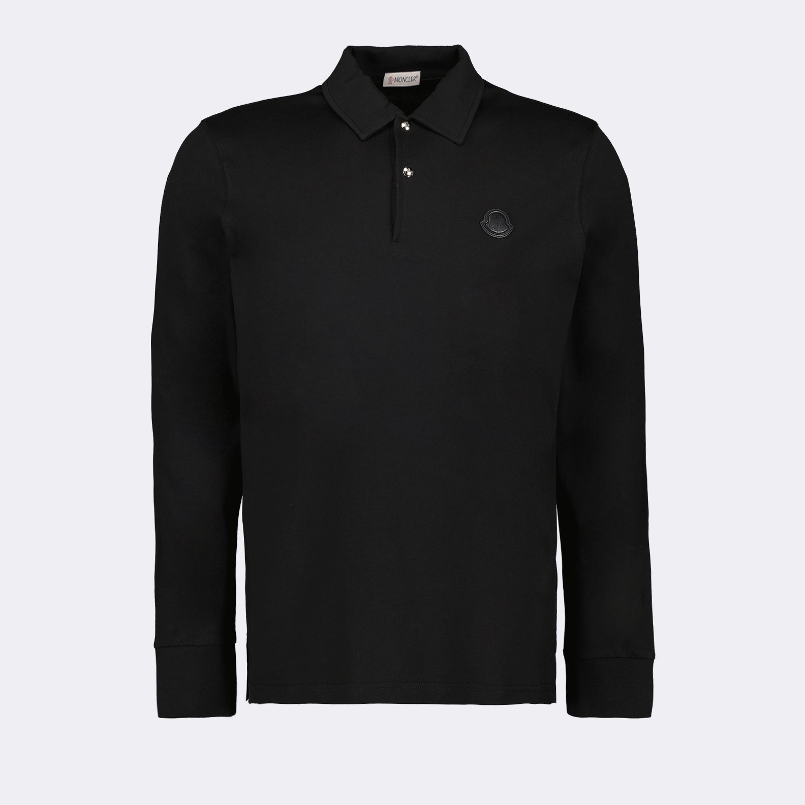Polo shirts Logo polo shirt Moncler Black Man