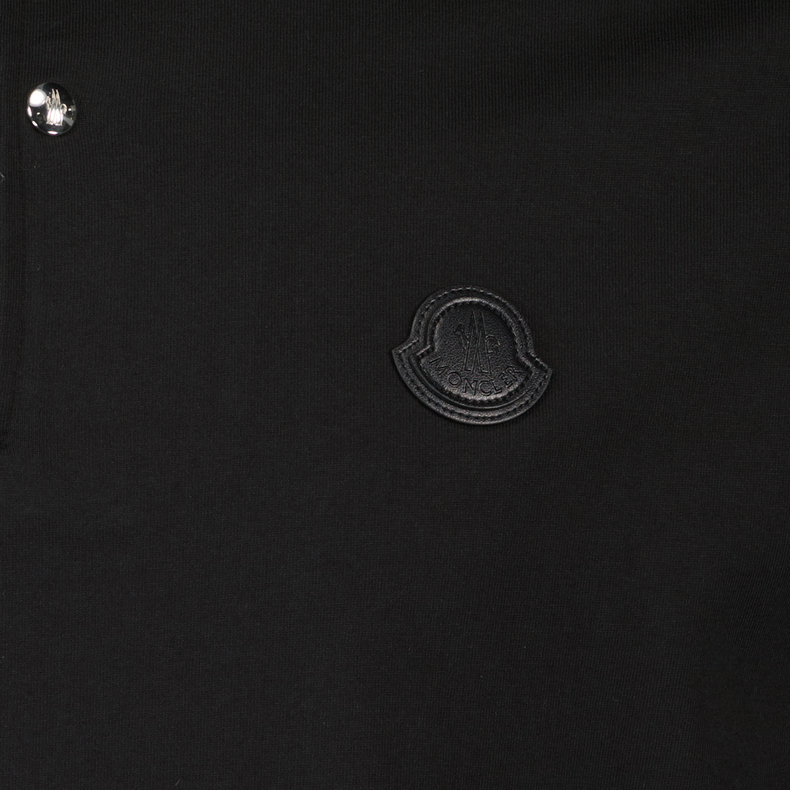 Polo shirts Logo polo shirt Moncler Black Man