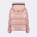 Manteaux Doudoune Huppe Moncler Rose Femme
