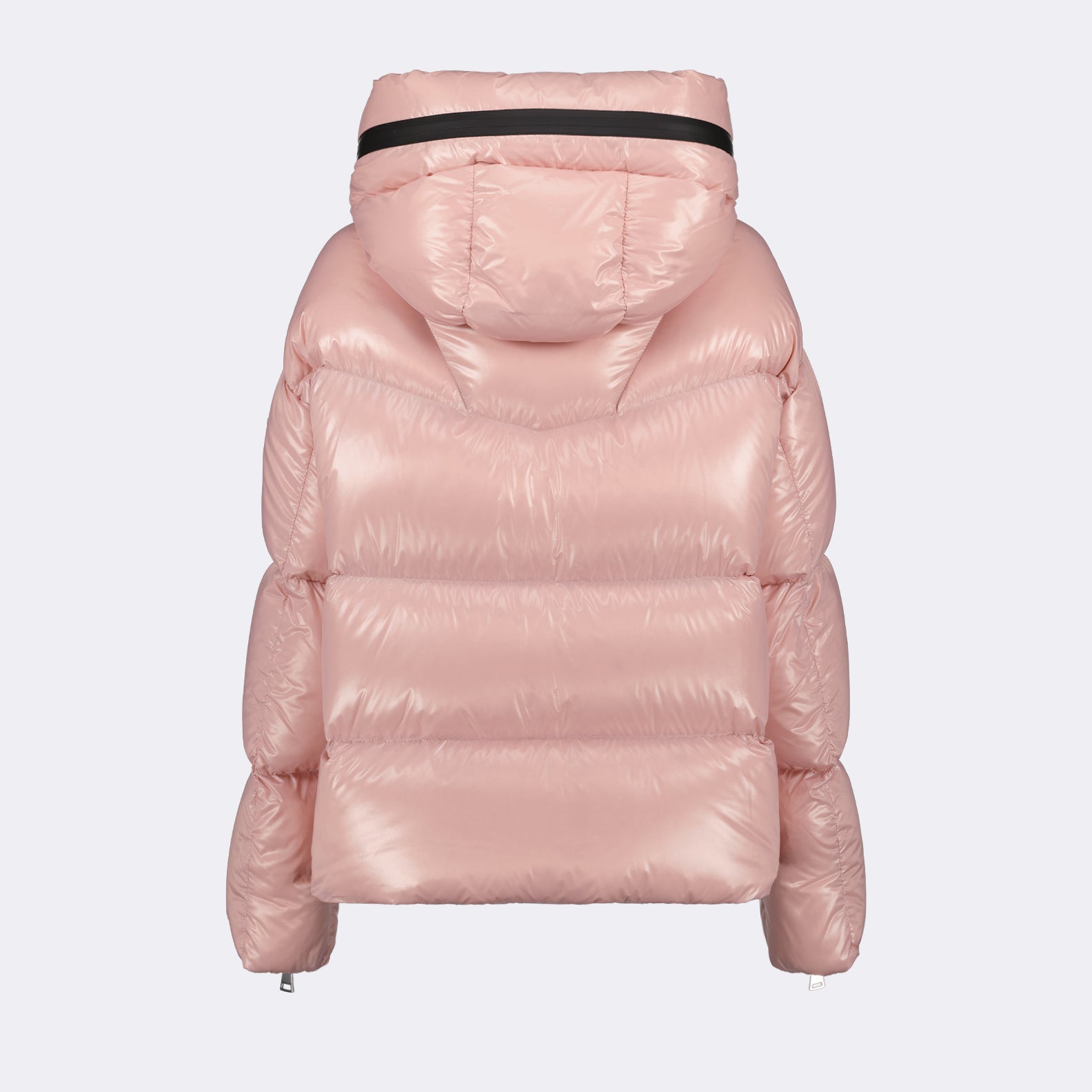 Manteaux Doudoune Huppe Moncler Rose Femme