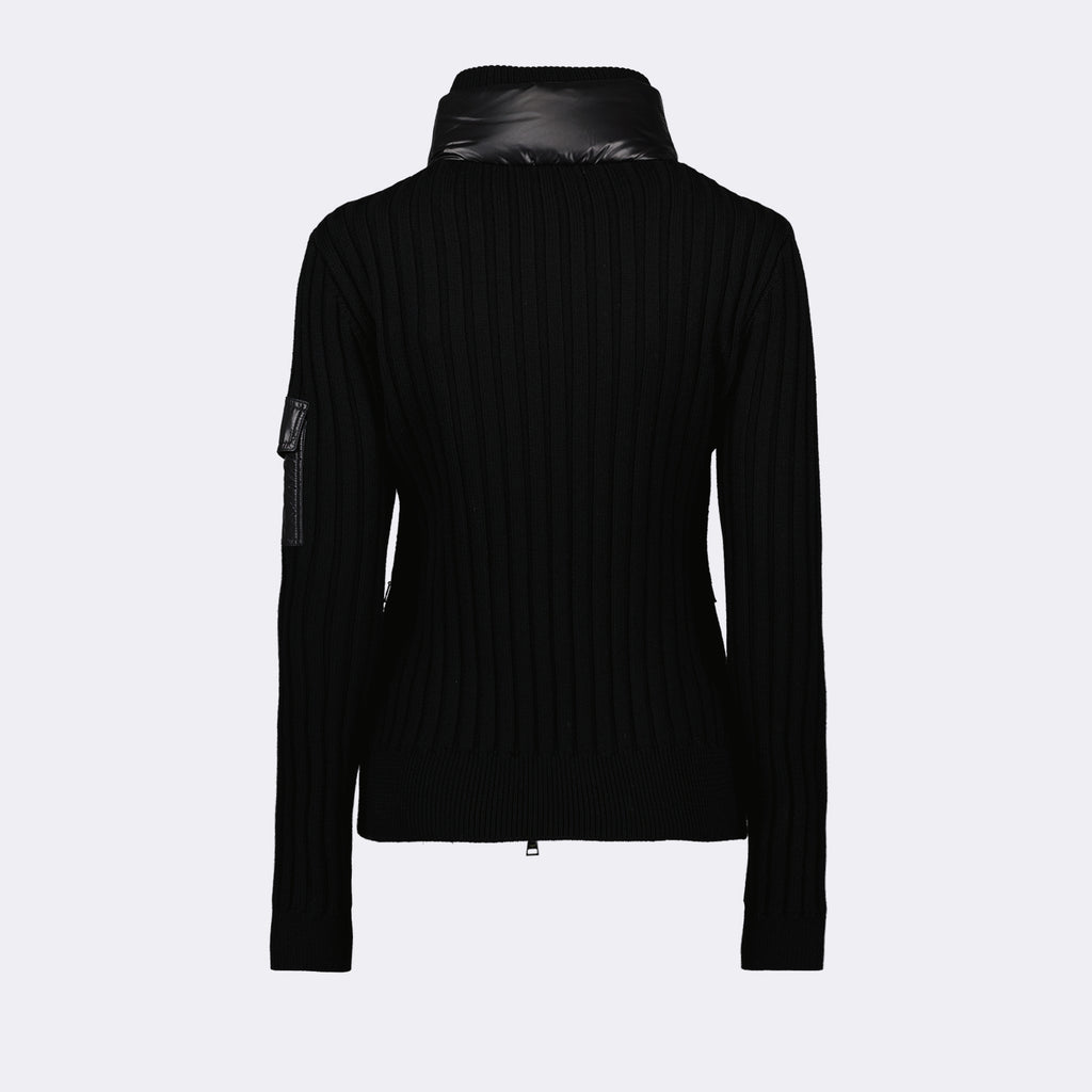 재킷 Veste bi-matière Moncler 검은색 Femme