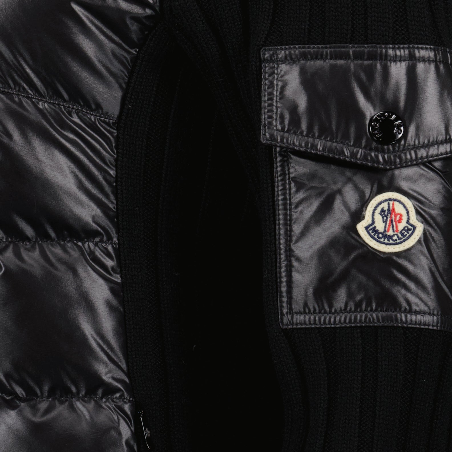 재킷 Veste bi-matière Moncler 검은색 Femme