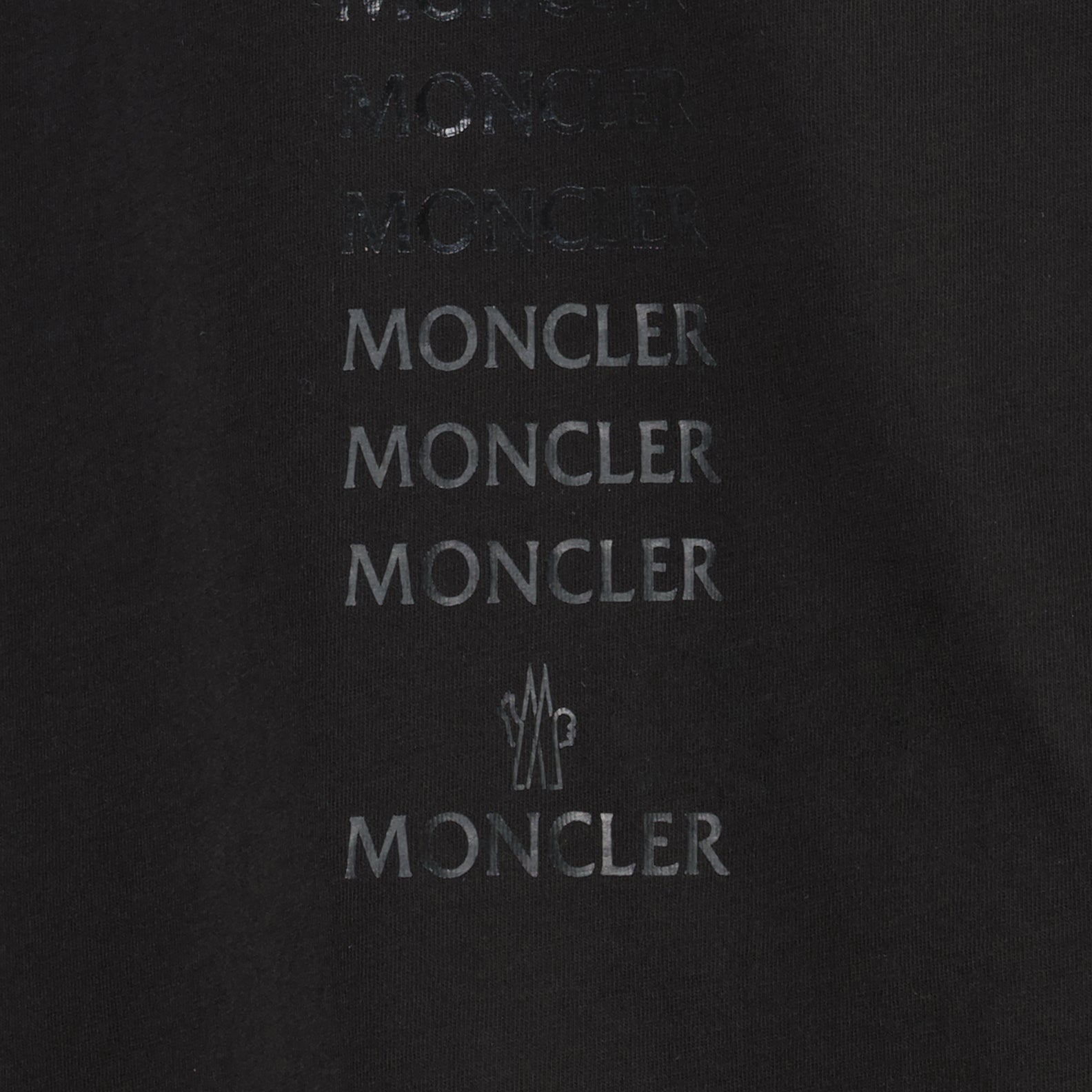 T-shirts Logo T-shirt Moncler Black Man