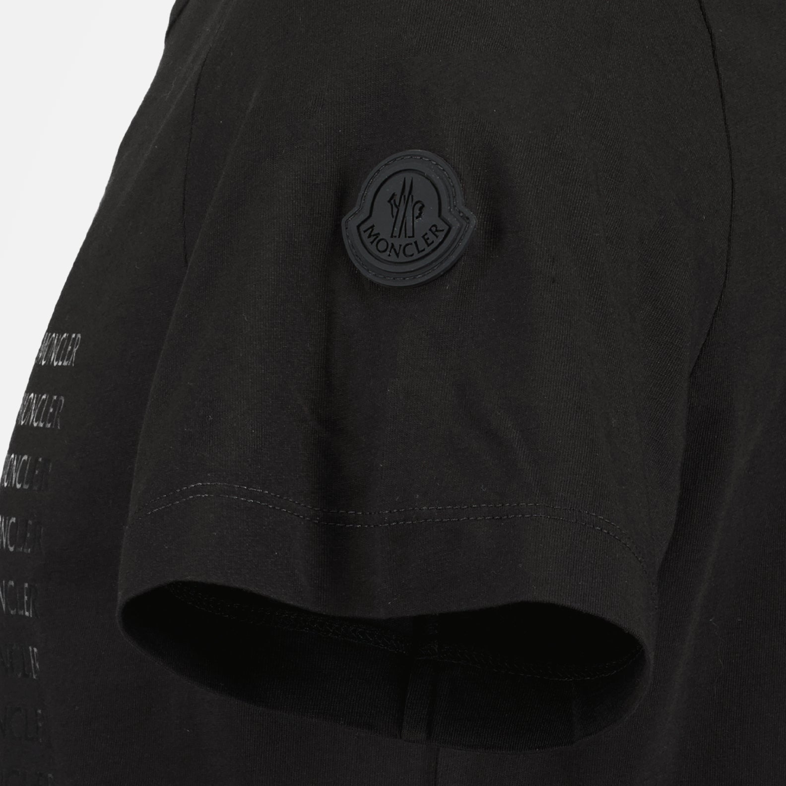 T-shirts Logo T-shirt Moncler Black Man
