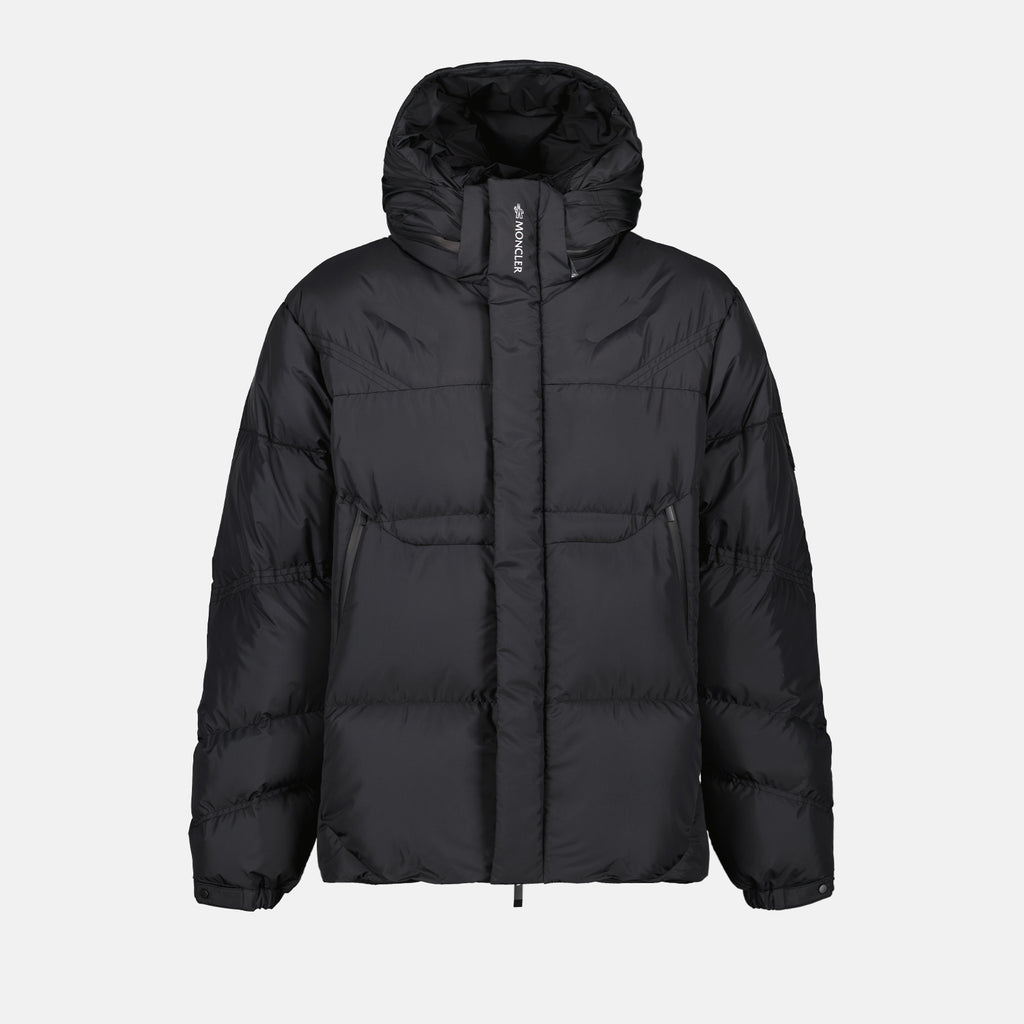 コート ハラマ ダウンジャケット Moncler 黒 男